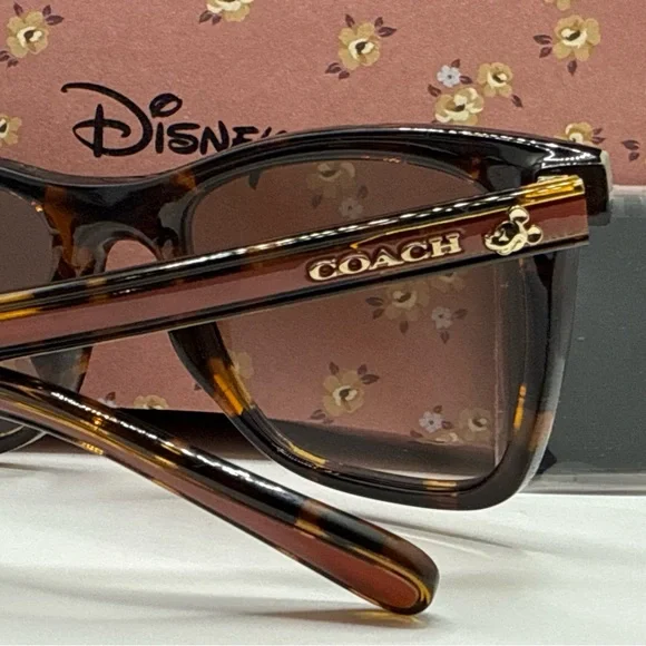 Coach Disney Mickey Mouse HC8374U-512013(CH561 Tortoise Pink 51mm Sunglasses - Picture 6 of 11